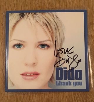 Dido Thank You Signed Cd Single In Rare Card Sleeve See Photos