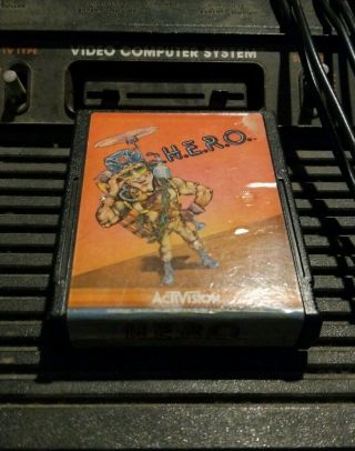 Rare Atari 2600 Hero H.  E.  R.  O.  Game For Atari 2600 Video Game System " Activision "