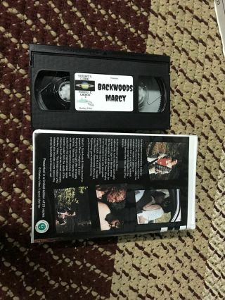 Backwoods Marcy Horror Sov Slasher Big Box Slip rare oop VHS 2