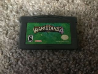 Wario Land 4 Four (nintendo Game Boy Advance,  2001) Gba Authentic Rare
