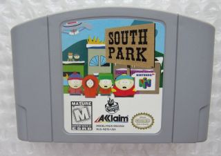 South Park Nintendo 64 N64 Authentic Video Game Cart Rare Mature Shooter Great