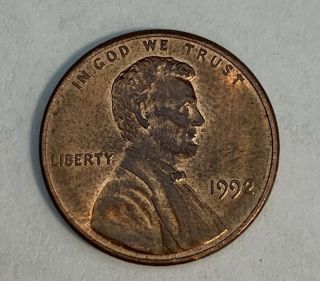 1992 Rare Lincoln Penny - Double Die Obverse - Reverse Errors Collectible Coin
