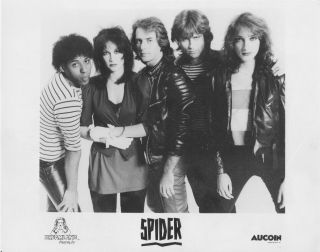- Rare Spider 8 X 10 Glossy Promo Picture Anton Fig Kiss Aucoin Management
