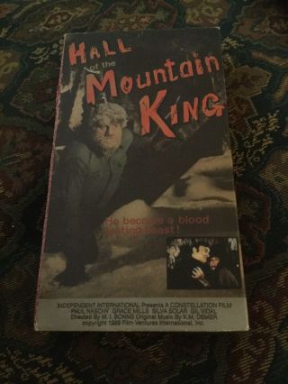 Hall Of The Mountain King (rare Vhs) Paul Naschy Werewolf And The Yeti