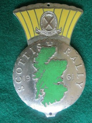 Rare 1961 Scottish Rally Badge - Royal Scottish Automobile Club.