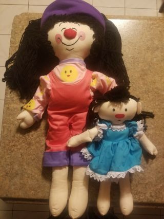 Rare Big Comfy Couch Loonette Clown Molly Rag Dolls