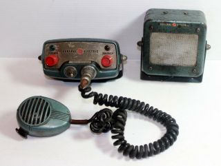 Early 1950s General Electric 2 Way Radio Mobile Transceiver Cb,  Speaker Rare