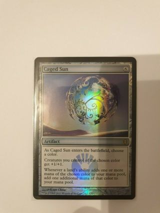 Mtg Caged Sun Foil Nm - Phyrexia Magic The Gathering