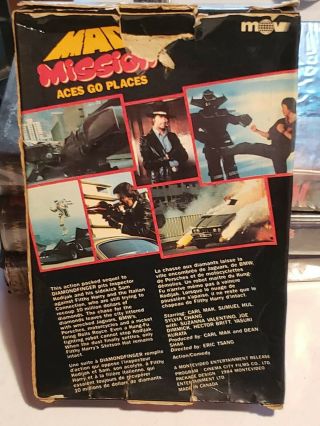 Mad Mission Big Box vhs Montevideo Entertainment rare oop sci fi action 3