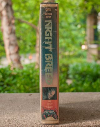 Night Breed VHS 1990 Rare Clive Barker Horror Media Home Ent Cronenberg Cutbox 2
