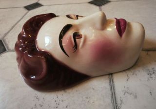 Clay Art Ceramic Face Wall Mask,  Joan Crawford,  Extremely Rare 3