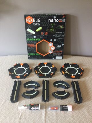 Hex Bug Nano 10 Pc Habitat Set Complete 2 Rare Bugs Glow In The Dark