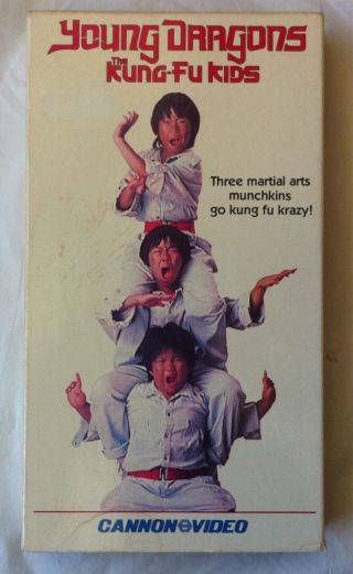 Young Dragons - The Kung - Fu Kids Vhs Cannon Video Martial Arts Comedy Rare