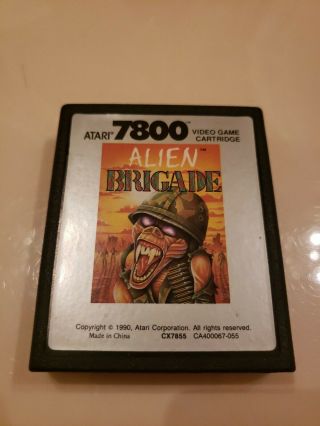 Alien Brigade Atari 7800 Ntsc Usa Version Cart Only Rare Operation Wolf Clone