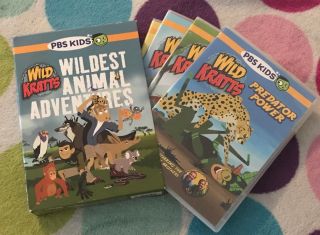 Wild Kratts: Wildest Animal Adventures (dvd,  2013,  5 - Disc Set) Very Rare• Oop