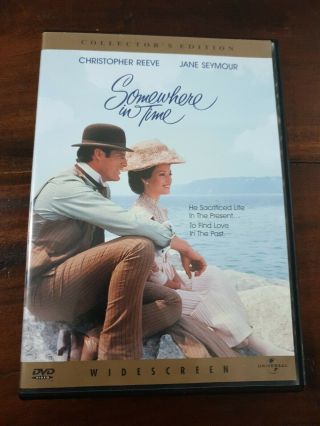 Somewhere In Time Dvd,  In Plastic,  Christopher Reeve,  Jane Seymour Rare (81)