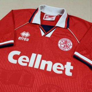 Middlesbrough 1995 1996 Home Shirt RARE Errea (L) 6