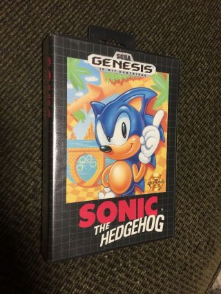 Sonic The Hedgehog (sega Genesis,  1991) Retail Cib 1st Print Rare