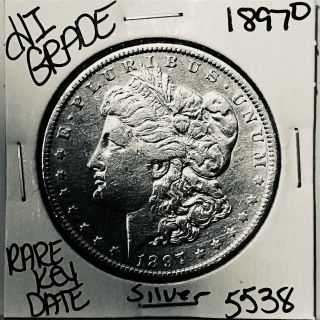 1897 O Morgan Silver Dollar Hi Grade U.  S.  Rare Key Coin 5538