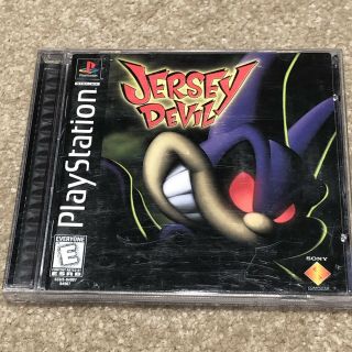 Jersey Devil (sony Playstation 1,  1998) Rare Htf W Screen Pics