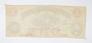Rare - 1860 ' s Virginia TREASURY Note $1.  00 Hand Signed - Over 150 Years Old 152 2