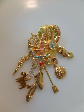 Kirks Folly Wizard Of Oz Costume Jewelry Pin Brooch Land Of Oz Rare