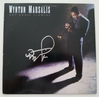 Wynton Marsalis Signed Hot House Flowers Vinyl Album Record Lp Jazz Legend Rare