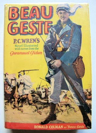 Rare Actor Signed 1926 Photoplay 1st Edition Beau Geste By P.  C.  Wren W/dj