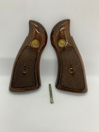 Beauitful Smith & Wesson N Frame Diamond Magna Grips Rare