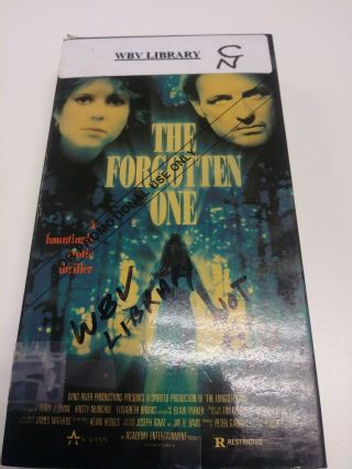 Rare,  Not On Dvd,  The Forgotten One Vhs Tape 1990 - Previewed/plays Great