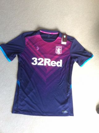 Aston Villa Luke 3rd Shirt 18/19 Rare
