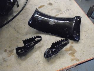 Honda Cr500 R 1989 Mudflap/foot Peg Rests X 2 Rare Find Good Cond Parts Avail