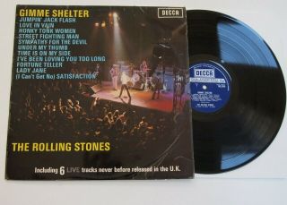 Rolling Stones - Gimme Shelter Lp Vinyl Rare Uk 1971 1st Press Album Best Of