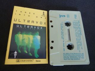Ultravox Three Into One Ultra Rare Aussie Cassette Tape