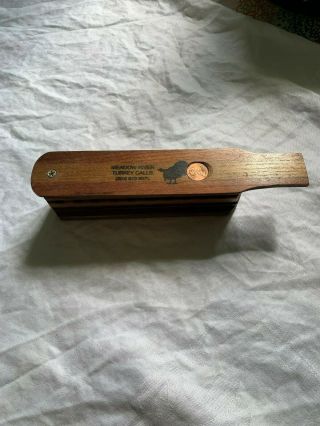 Meadow River Turkey Call,  Signed Fred Kincaid,  Made In 2000,  No.  23,  Rare Piece