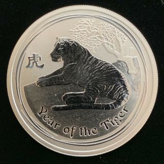 2010 Australia Year Of The Tiger 1/2 Oz Lunar.  999 Fine Silver Coin Ultra Rare