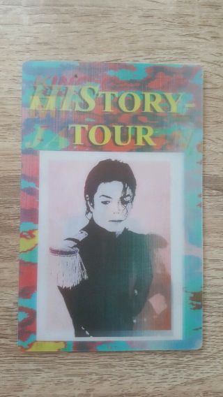 Michael Jackson History Tour Special Seating 3d Pass Wembley Rare Ticket
