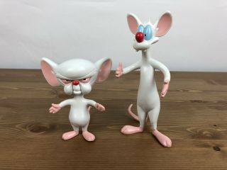 Pinky And The Brain Animaniacs Rare Bendable Action Figures