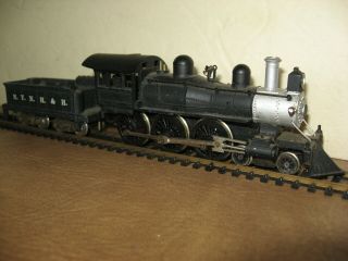 Rare One Model All Metal 4 - 6 - 0 Ho Steam Locomotive Engine & Tender Japan