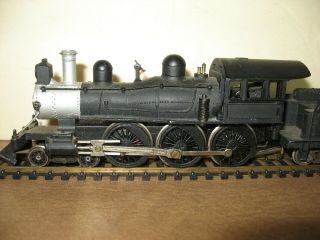 Rare One Model All Metal 4 - 6 - 0 HO Steam Locomotive Engine & Tender Japan 4