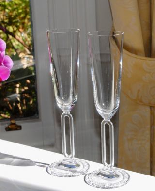 Rare Riedel Crystal Year 2000 Toasting Champagne Flutes 24cm/170ml