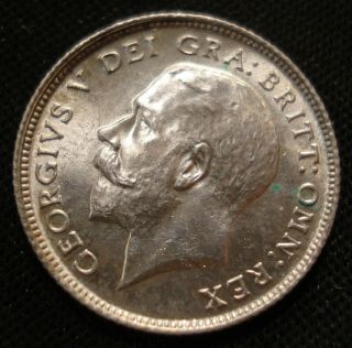 1924 George V Silver Sixpence Rare In This