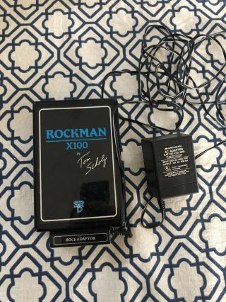 Rockman X100 Headphone Amp By Tom Scholz W/ Rare Rock Adaptor