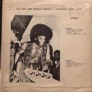 Sly And The Family Stone Greatest Hits Live Lp Family Records 35 Rare Orig Vg,