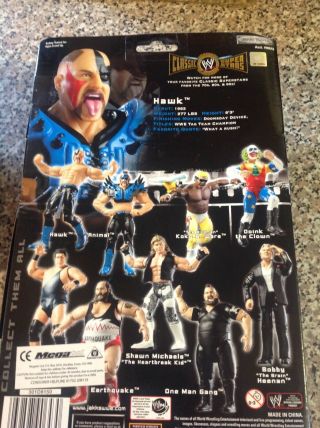 WWE Hawk Legion of Doom Jakks Classic Superstars Series 6 Very Rare 2