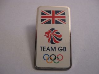 Rare Old 2012 Olympic Games Team Gb Oblong Enamel Press Pin Badge