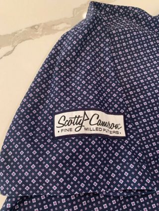Scotty Cameron Golf Shirt Gallery Only Blue with Jaquard Print Rare 4
