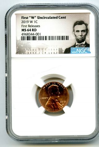 2019 W Lincoln Penny Ngc Ms64 Rd Uncirculated Cent First Releases Rare Pop=4