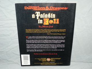 AD&D 2nd Edition Adventure Module - A PALADIN IN HELL (VERY RARE and EXC, ) 3