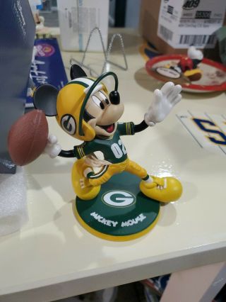 Green Bay Packers Mickey Mouse Danbury Figure Rare